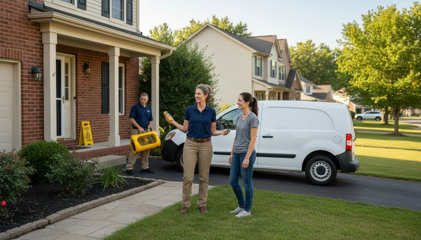 Residential water damage restoration in Gildford, MT